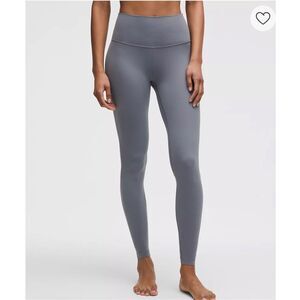 lululemon woman’s 14 Align High-Rise Pant 28" solar grey leggings yoga workout